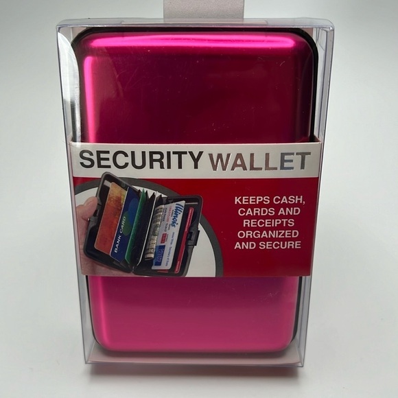 HARD CASE WOMENS WALLET RFID SECURITY WATER RESISTANT - Picture 1 of 3